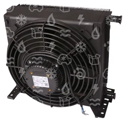 kondenzátor kompl. LU-VE, STVF139, připojení 180°, ventilátor EBM ICQ3612, ATEX